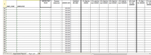 Payee Template